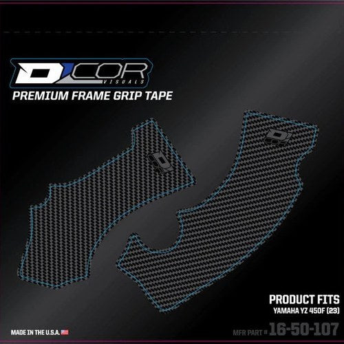 Dcor Frame Grip Tape Grey #16-50-107 for Yamaha YZ450F/YZ250F 4-Stroke/YZ450FX