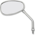 Emgo Replacement Mirror Oval Left Chrome #20-86832 for Yamaha