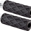 Arlen Ness Male Mount Knurled Diamond Footpegs Black