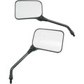 Emgo Universal Mirror Set Rectangular 8mm Matte Black