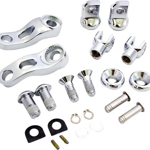 Drag Specialties Adjustable Passenger Peg Mount Kit Chrome