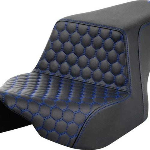 Saddlemen Step-Up HC Seat Blue Stitch Harley Davidson Road Glide/Street Glide
