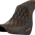 Saddlemen Sdc Performance Gripper Seat Orange Stitch #284843 Harley Davidson
