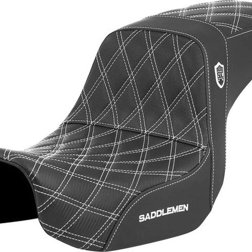 Saddlemen Sdc Performance Gripper Seat White Stitch #284789 Harley Davidson Dyna
