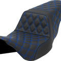 Saddlemen Step-Up LS Seat Blue Stitch Black #284752 Harley Davidson