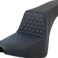 Saddlemen Step-Up HC Seat Blue Stitch #284702 Harley Davidson FXBB/FXBBS/FXST