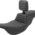 Saddlemen Tour Step-Up Tuck-N-Roll Seat With Backrest #284614 Harley Davidson