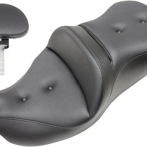 Saddlemen RoadSofa PT Seat With Backrest #284106 Harley Davidson