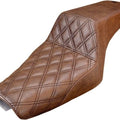 Saddlemen Step-Up LS Seat F. Lattice Stitch Brown #283652 Harley Davidson