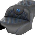 Saddlemen RoadSofa LS Seat Blue Stitch Harley Davidson Road Glide/Street Glide