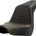 Saddlemen Step-Up HC Seat Gold Stitch #284713 Harley Davidson