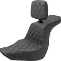 Saddlemen Tour Step-Up LS Seat With Backrest #284604 Harley Davidson