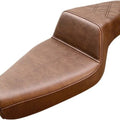 Saddlemen Step-Up LS Seat R. Lattice Stitch Brown #283655 Harley Davidson