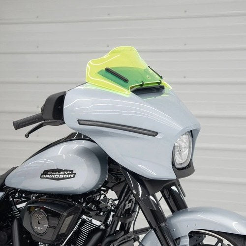 Klock Werks Ice Kolor Flare Windshield 8" Green Ice Harley Davidson Street Glide