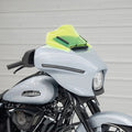 Klock Werks Ice Kolor Flare Windshield 8" Green Ice Harley Davidson Street Glide