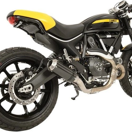 Hotbodies Mgp Slip-On Muffler with Carbon Fiber Sleeve Ducati Scrambler