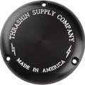 Thrashin Supply Co. Classic Derby Cover Machine Cut Black #TSC-3000-4
