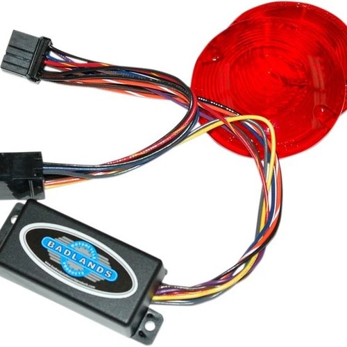 Badlands Plug-In /Red Lens #ILL-03-RL-A Harley Davidson
