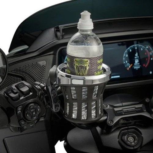 Ciro Gen 2 Drink Holder With Perch Mount Black/Chrome/Black