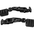 Kuryakyn Ergo II Cruise Mounts with Trident Dually Iso Pegs Gloss Black Mini Arm