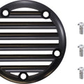 Joker Machine 5-Hole Points Cover Finned Black/Silver 02-99TC Harley Davidson