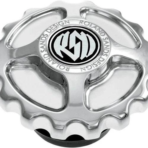 Rsd Gear Drive Dummy Gas Cap Left Non-Vented Chrome 0210-2009-CH Harley Davidson