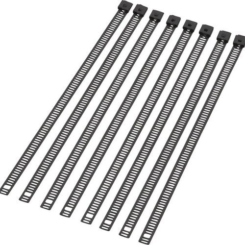 Moose Ladder-Style Cable Ties 8" L Black 8-Pack