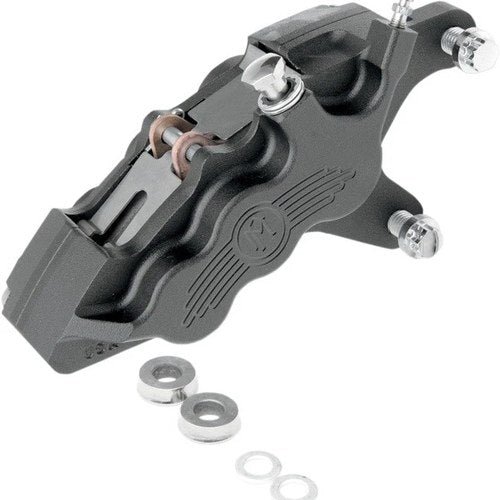 PM 6-Piston Bolt-On Caliper for 11.5" Rotor Front Right Black Ops 0051-2916-SMB