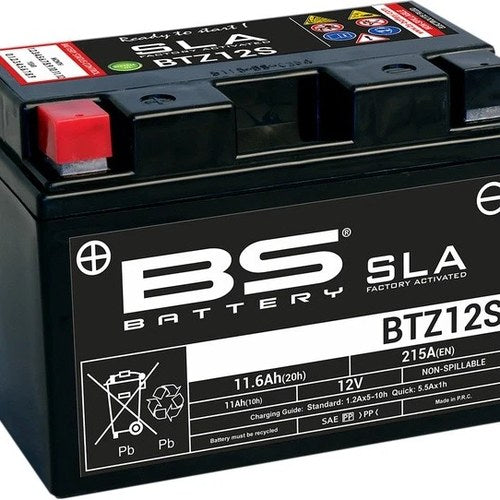 BS Battery Sla Factory Activated Maintenance Free Battery BTZ12S #300637