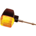 K&S DOT Turn Signal D/F Front Black Amber for Kawasaki EX500A Ninja 500R 87-93