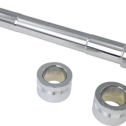 Drag Specialties Front Axle Kit 1"D x 10" Chrome #264557 Harley Davidson