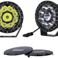 XK Glow Round Offroad 7" LED Flood/Spot Light Kit 44W