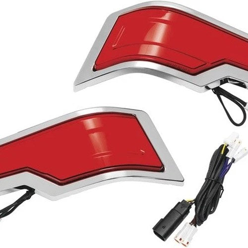 Kuryakyn Tracer Tour Pak LED Rear Lights Chrome Red #2954 Harley Davidson