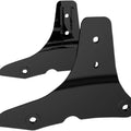 Khrome Werks Sissy Bar Side Plates Black #263855 Harley Davidson