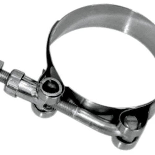 Shindy Stainless Steel Heavy-Duty T-Bolt Exhaust Clamp 1.75"-2"