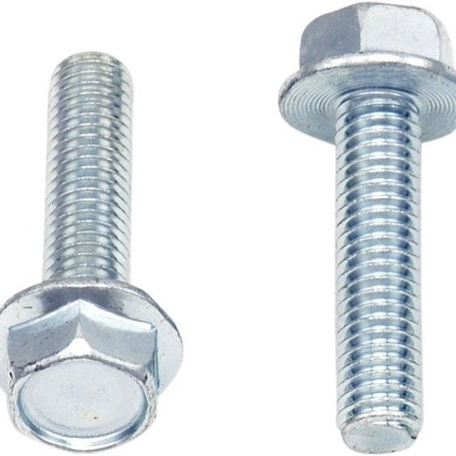 Bolt Motorcycle Hardware Hex Head Flange Bolts M6 x 25mm 10-Pack