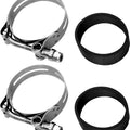 HardDrive Intake Clamp Set Stainless Steel Aircraft Style #18-0282S