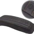 Mustang Saddlebag Lid Covers Deluxe Red Stitch #77640AB Harley Davidson