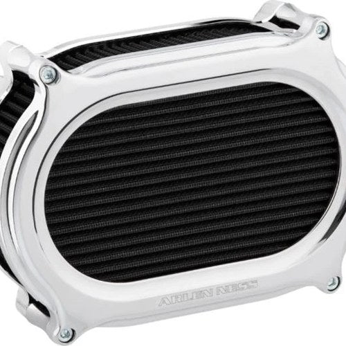 Arlen Ness Stage II Oval Air Cleaner Kit Chrome #600-175 Harley Davidson