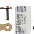 EK 525 SRX2 Series Quadra X-Ring Chain Mlj Rivet-Type Master Link Gold