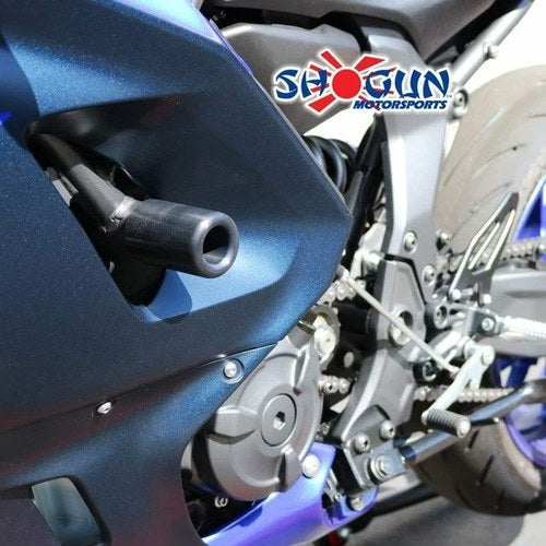 Shogun No-Cut Frame Sliders Black #750-6619 for Yamaha YZF-R7 2022-2023