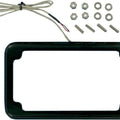 Cycle Visions Beveled License Plate Frame with Tag Light Black