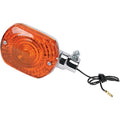 K&S DOT Turn Signal Assembly Single Filament Chrome Amber #25-2166 for Kawasaki