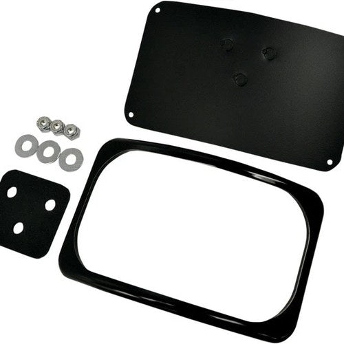 DS Radius License Plate Mount Kit Small Flat Black