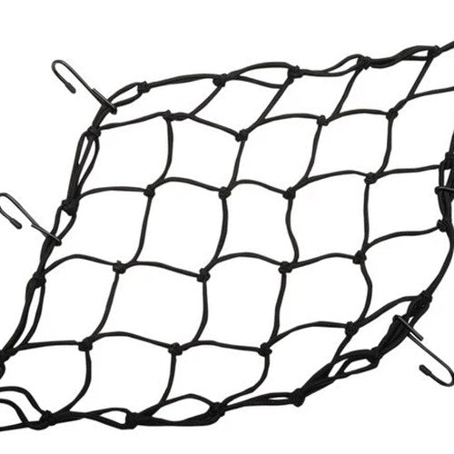 Emgo Bungee Tie-Down Cargo Net 15" x 15" Black Universal