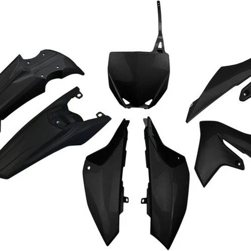 UFO Complete Plastics Kit Black #YAKIT322001 fits Yamaha YZ65 2019-2025