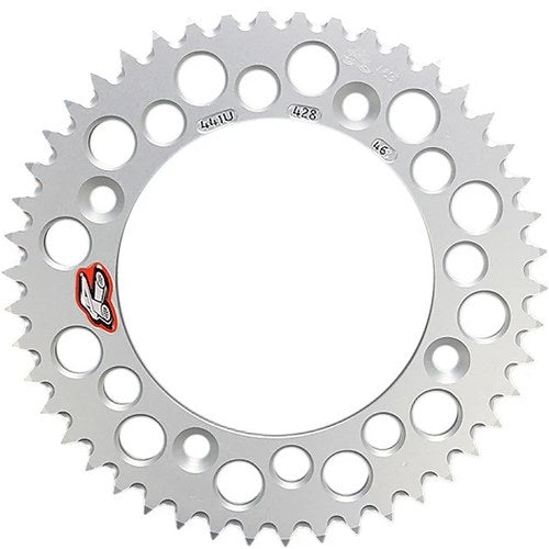 Renthal 428 Ultralight Aluminum Rear Sprocket 46T Silver #441U-428-46GPSI