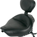 Mustang Wide Touring Solo Seat With Backrest Studded/Conchos #79439