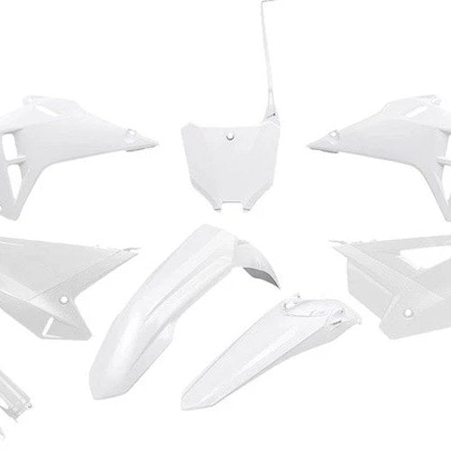 UFO Plastics Kit White #HOKIT127F-041 for Honda CRF250R 4-Stroke/CRF450R 2025