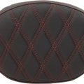 Drag Specialties Double Diamond Oval Pad for Detachable Sissy Bar Black/Red